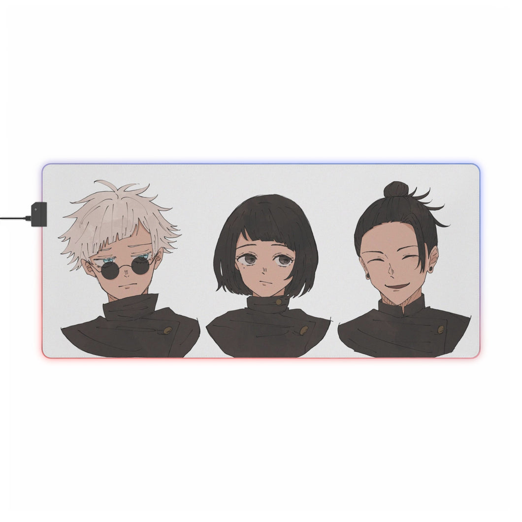 Tapis de souris LED RVB Jujutsu Kaisen (tapis de bureau)