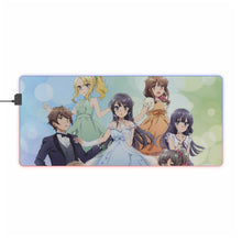 Charger l&#39;image dans la galerie, Tapis de souris LED RGB Rascal Does Not Dream of Bunny Girl Senpai (tapis de bureau)
