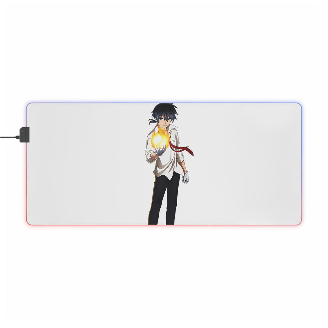 Rokudenashi Majutsu Koushi to Akashic Records Tapis de souris LED RVB (tapis de bureau)