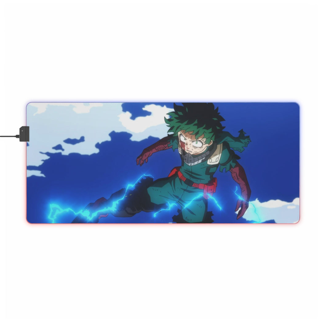 Tapis de souris LED RVB My Hero Academia (tapis de bureau)