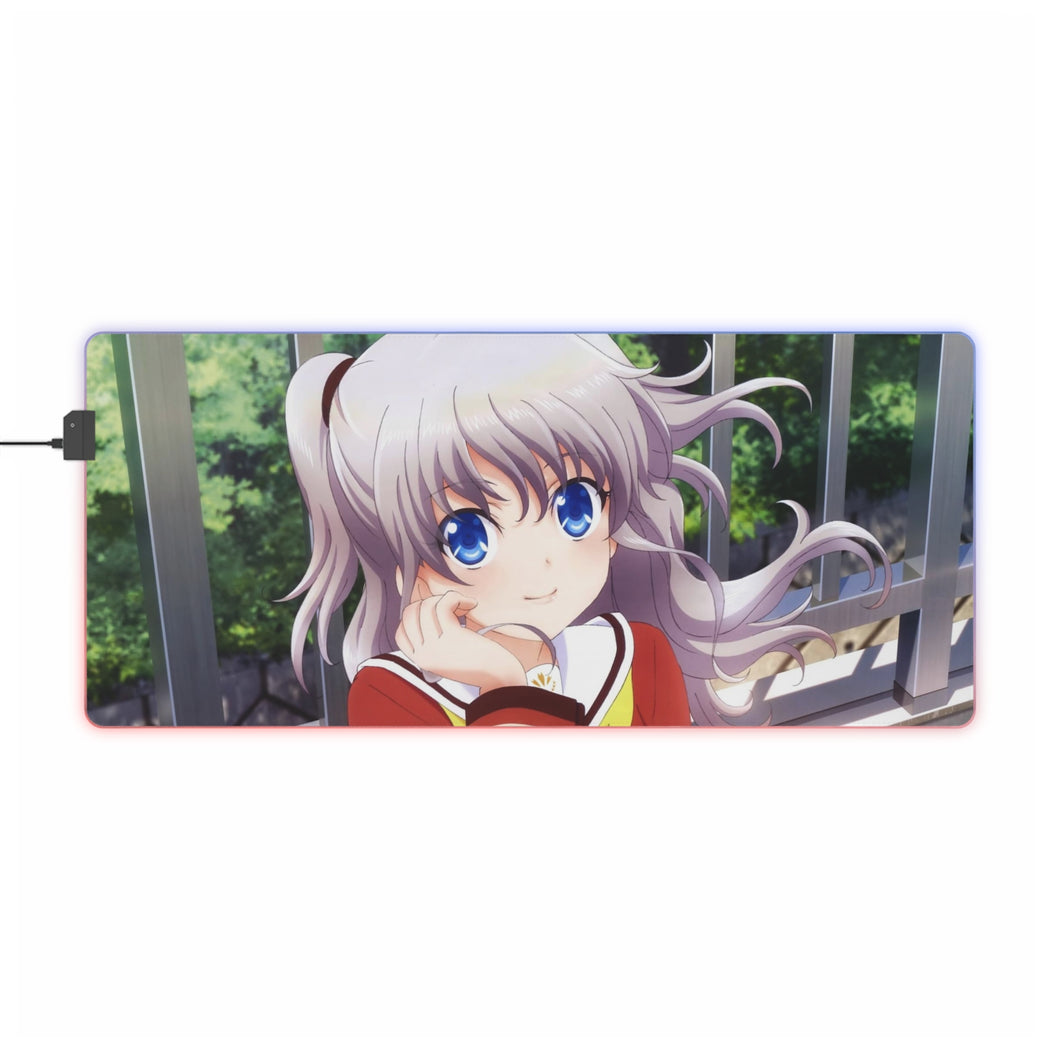 Tapis de souris LED RVB souriant Nao Tomori (tapis de bureau)