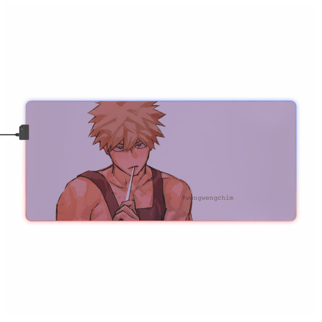 My Hero Academia Katsuki Bakugou RGB LED Mouse Pad (Desk Mat)