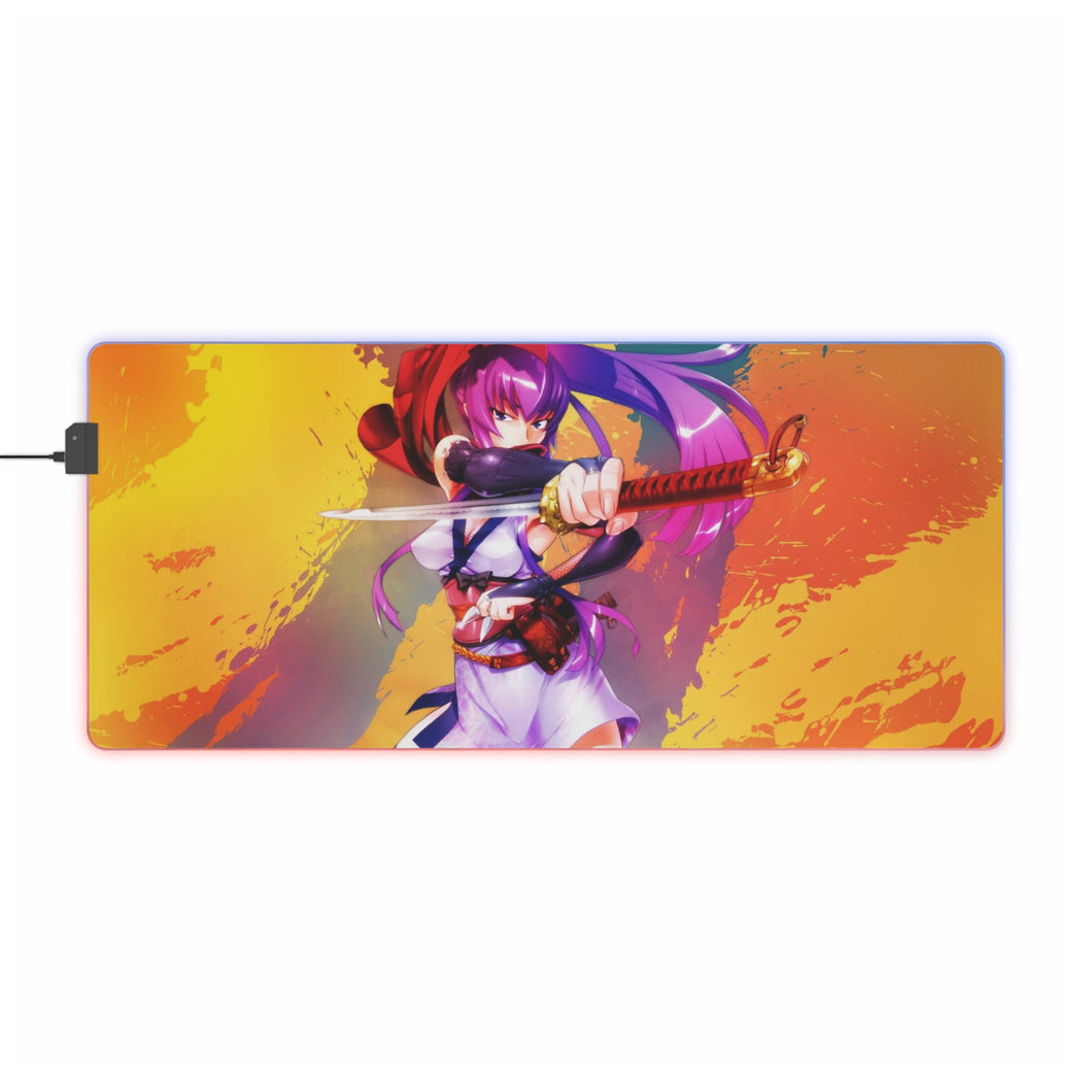 Saeko Busujima RGB LED Mouse Pad (Desk Mat)