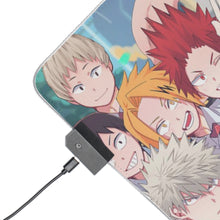 Cargar imagen en el visor de la galería, My Hero Academia Izuku Midoriya, Katsuki Bakugou, Tenya Iida, Tsuyu Asui RGB LED Mouse Pad (Desk Mat)
