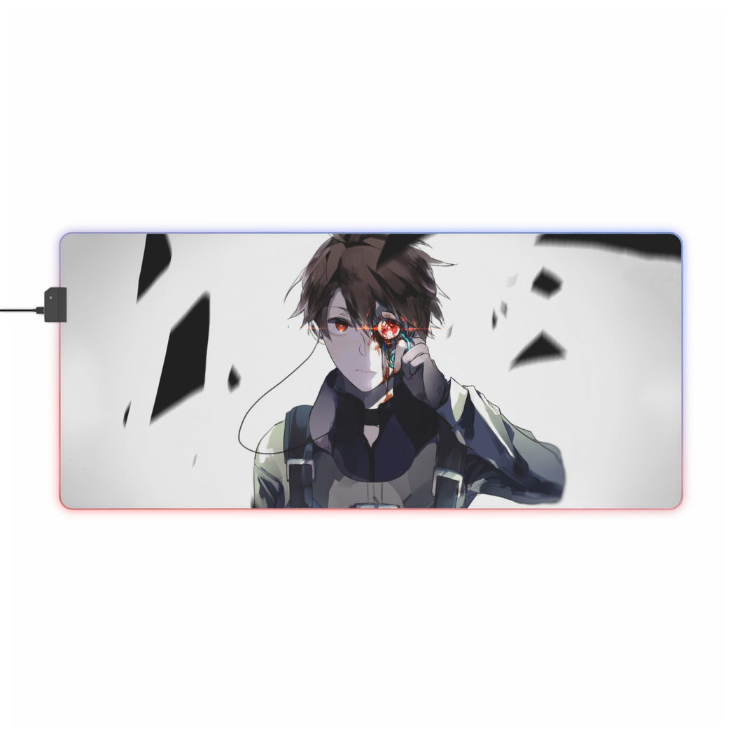 Tapis de souris LED RVB Aldnoah.Zero (tapis de bureau)