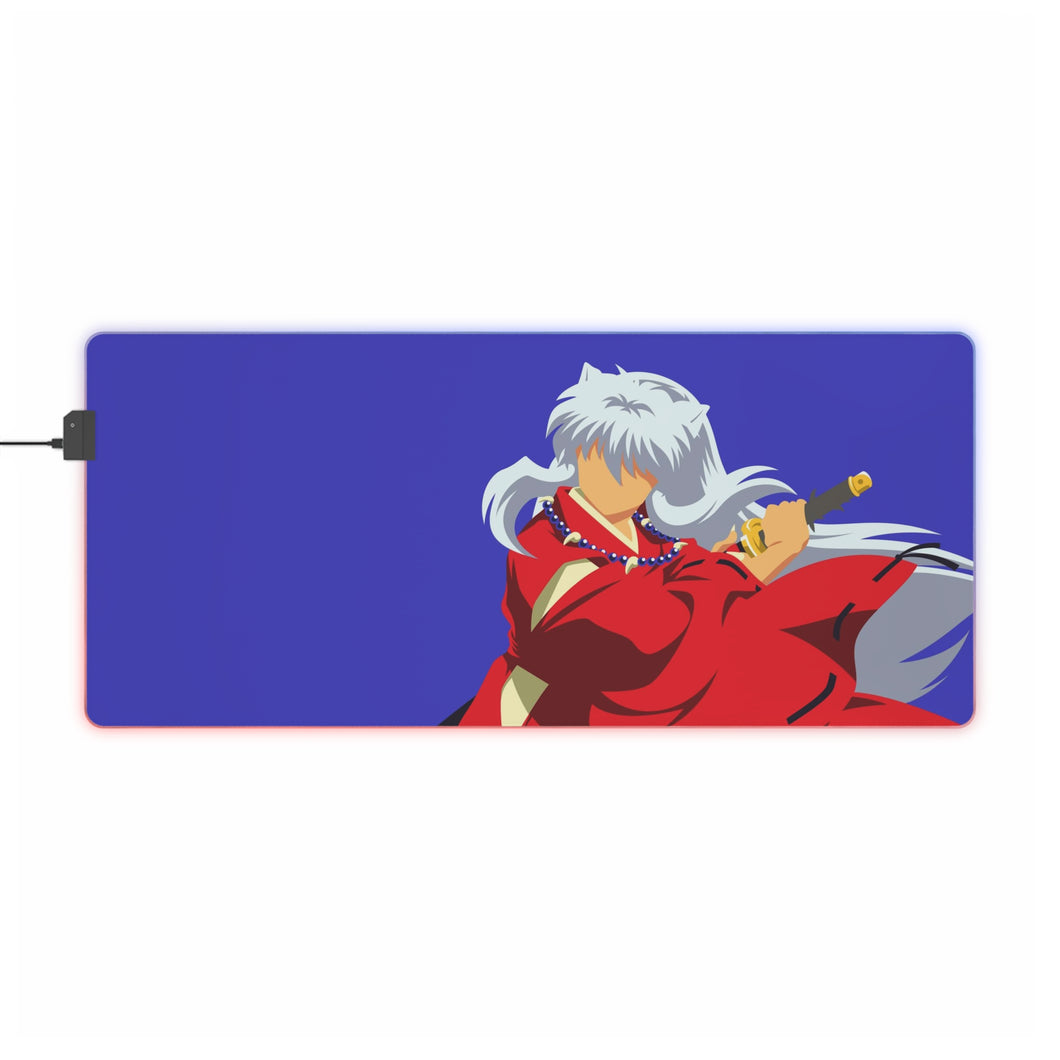 Alfombrilla de ratón LED RGB InuYasha (alfombrilla de escritorio)