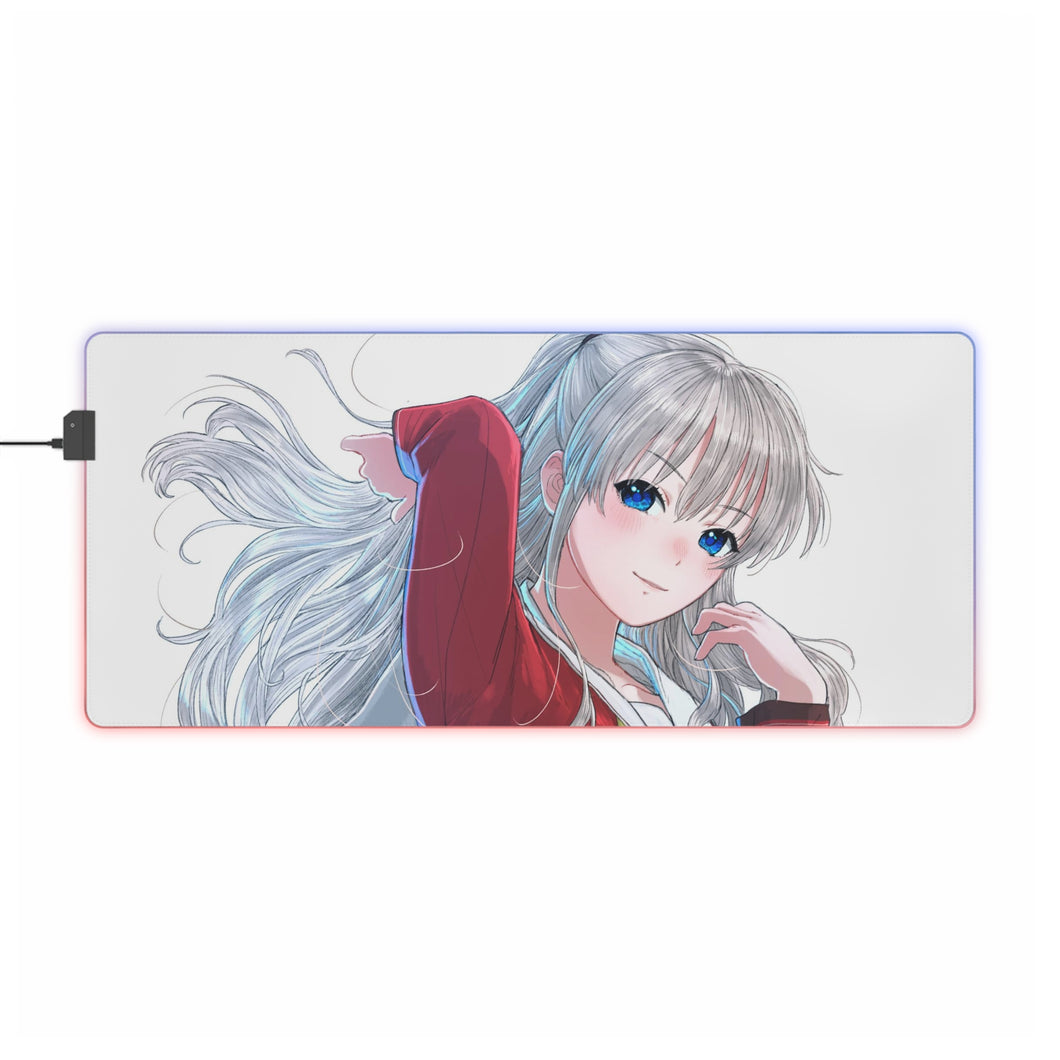 Tapis de souris LED RVB Charlotte Nao Tomori (tapis de bureau)