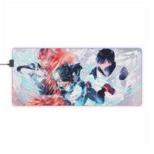 Charger l&#39;image dans la galerie, Tapis de souris LED RVB My Hero Academia Izuku Midoriya, Tenya Iida (tapis de bureau)
