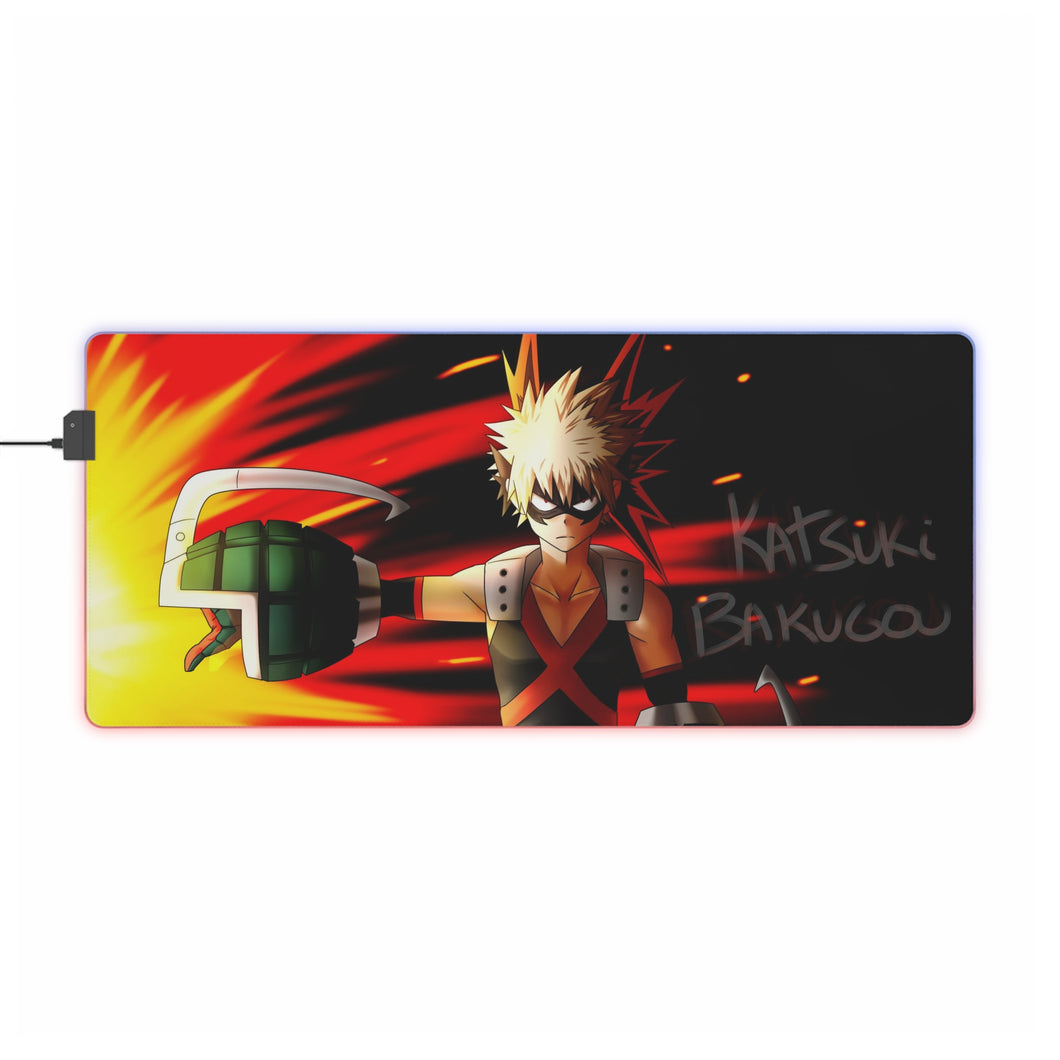 My Hero Academia Katsuki Bakugou RGB LED Mouse Pad (Desk Mat)