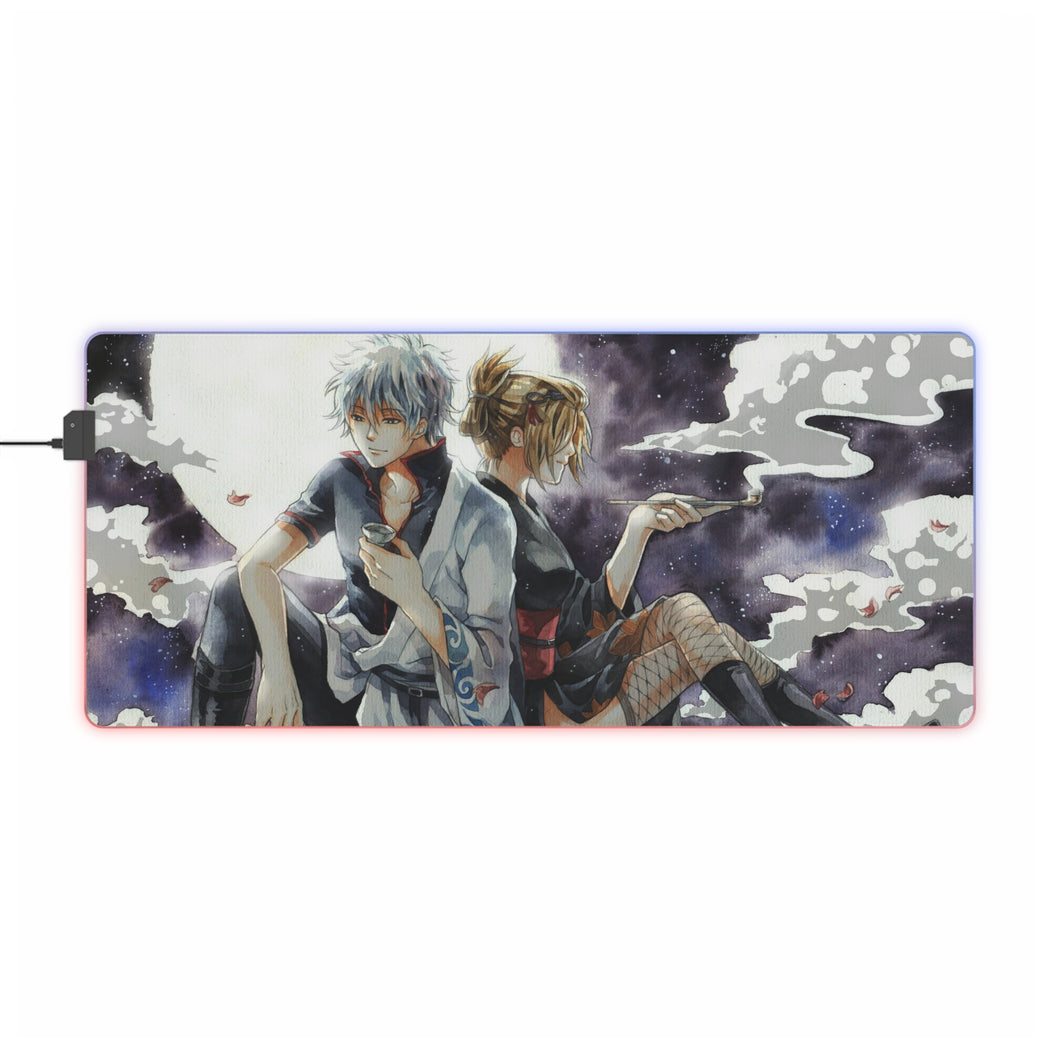 Tsukuyo, Gintoki Sakata RGB LED Mouse Pad (Desk Mat)