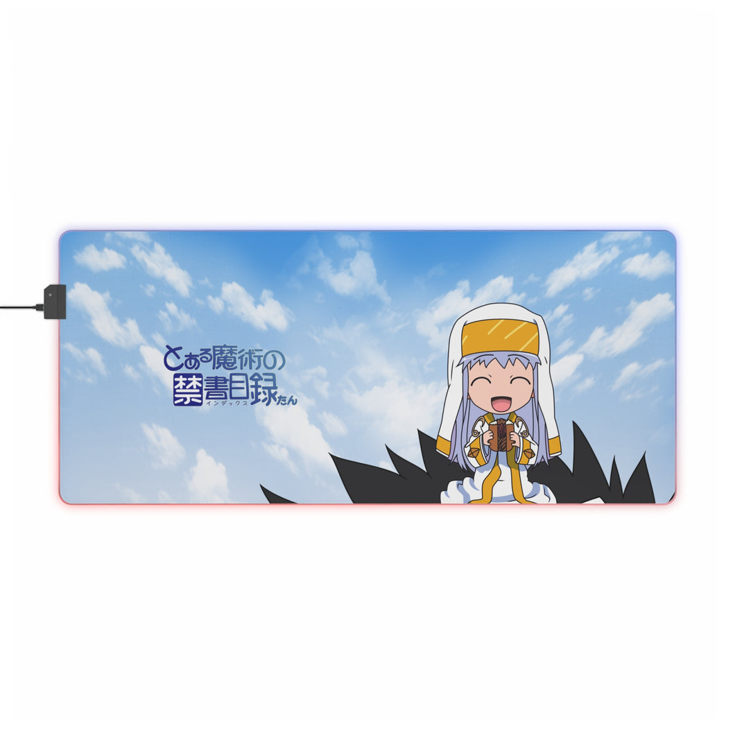 A Certain Magical Index Index Librorum Prohibitorum RGB LED Mouse Pad (Desk Mat)