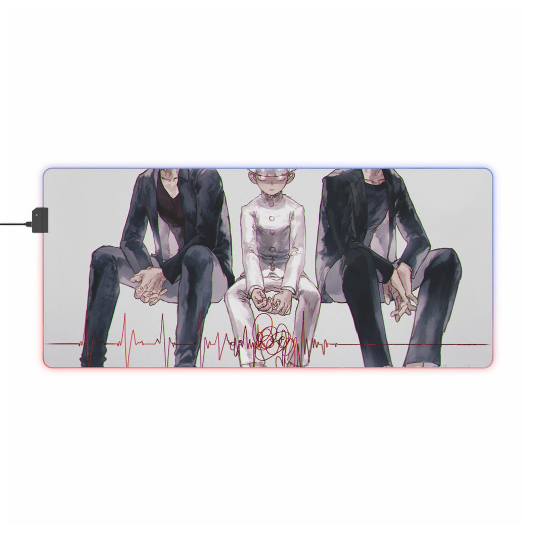 Tapis de souris LED RGB Mob Psycho 100 Shigeo Kageyama (tapis de bureau)