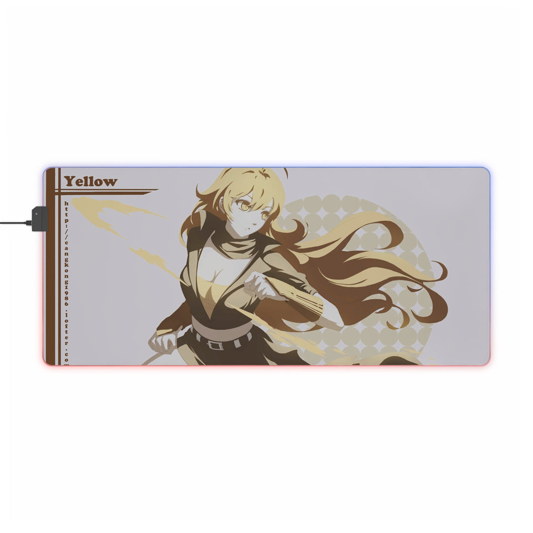 Tapis de souris LED RGB Anime RWBY (tapis de bureau)