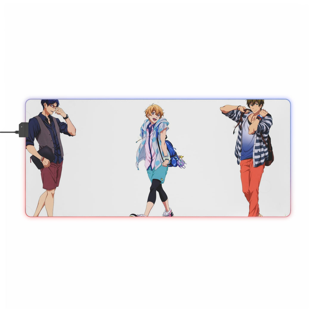 Free! Makoto Tachibana, Nagisa Hazuki RGB LED Mouse Pad (Desk Mat)