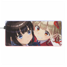 Load image into Gallery viewer, Lycoris Recoil Takina Inoue, Chisato Nishikigi RGB LED Mouse Pad (Desk Mat)
