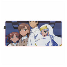 Load image into Gallery viewer, A Certain Magical Index Kamijou Touma, Index Librorum Prohibitorum, Mikoto Misaka, Kuroko Shirai RGB LED Mouse Pad (Desk Mat)
