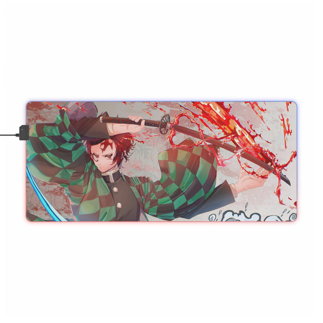 Demon Slayer: Kimetsu No Yaiba RGB LED Mouse Pad (Desk Mat)