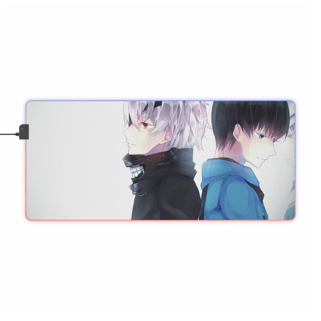 Tapis de souris LED RVB Ken Kaneki - Tokyo Ghoul (tapis de bureau)