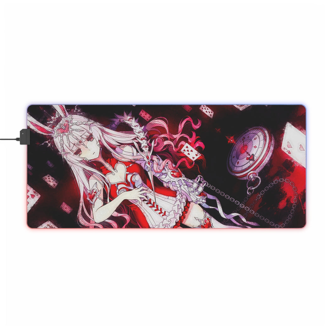 Tapis de souris LED RVB Anime Alice au pays des merveilles (tapis de bureau)