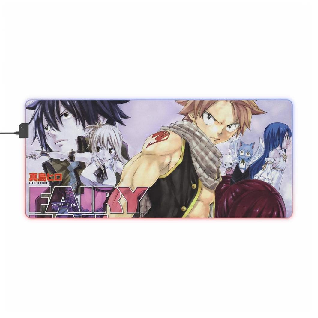 Tapis de souris LED RGB Anime Fairy Tail (tapis de bureau)