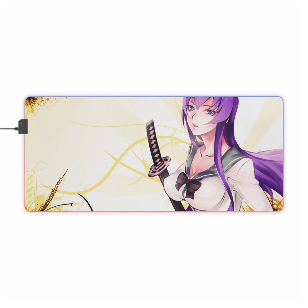 Tapis de souris LED RGB Highschool Of The Dead (tapis de bureau)