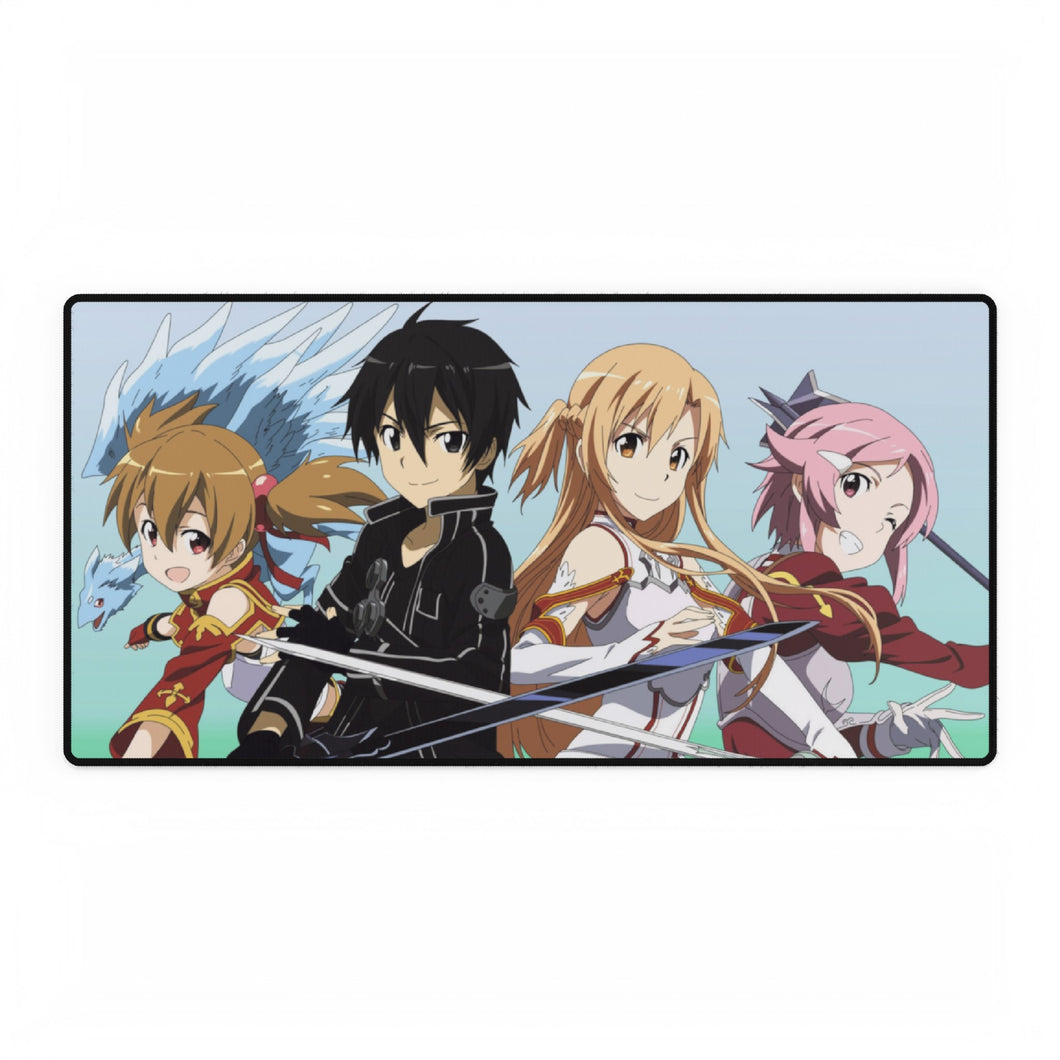 Silica,Kirito,Asuna and Lisbeth Mouse Pad (Desk Mat)