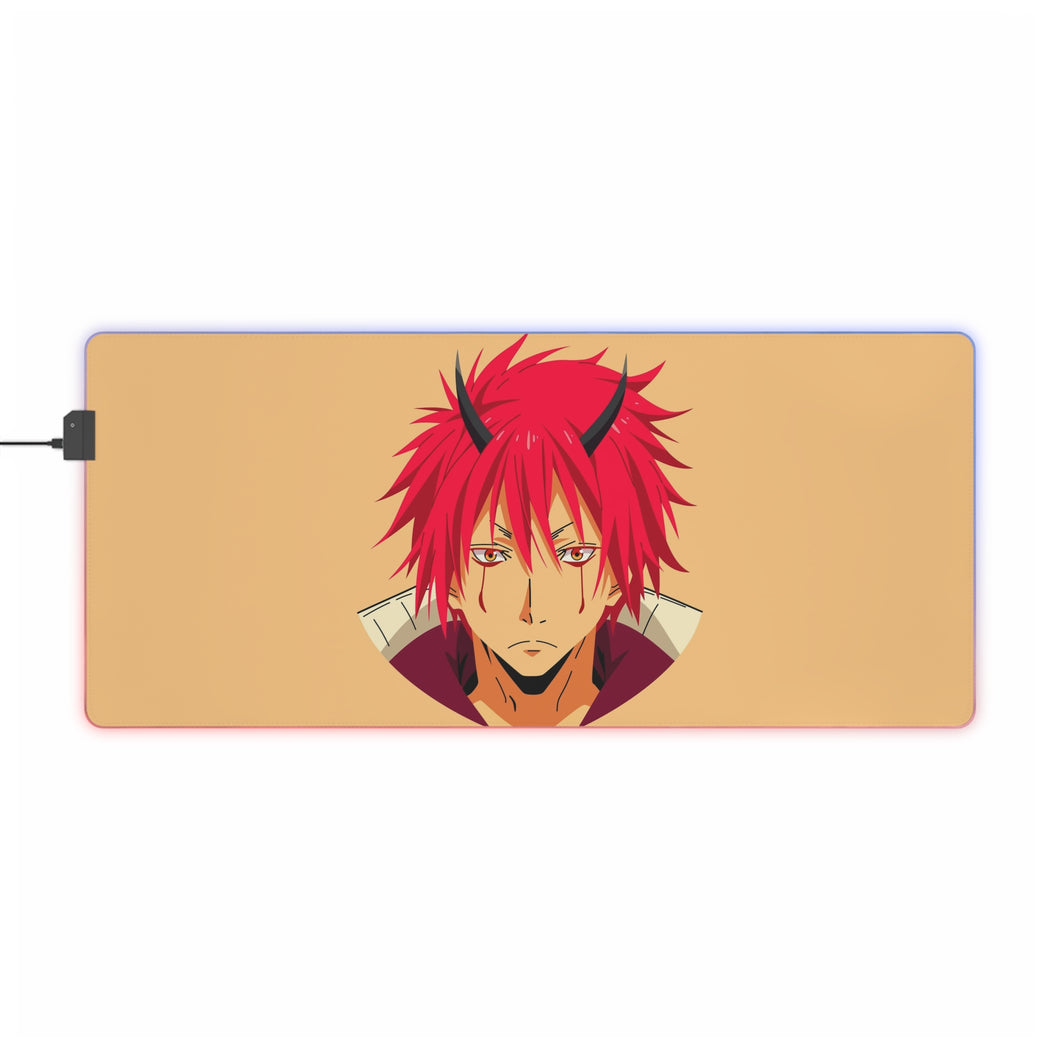 Tapis de souris LED RVB Benimaru (That Time I Got Reincarnated as a Slime) (tapis de bureau)