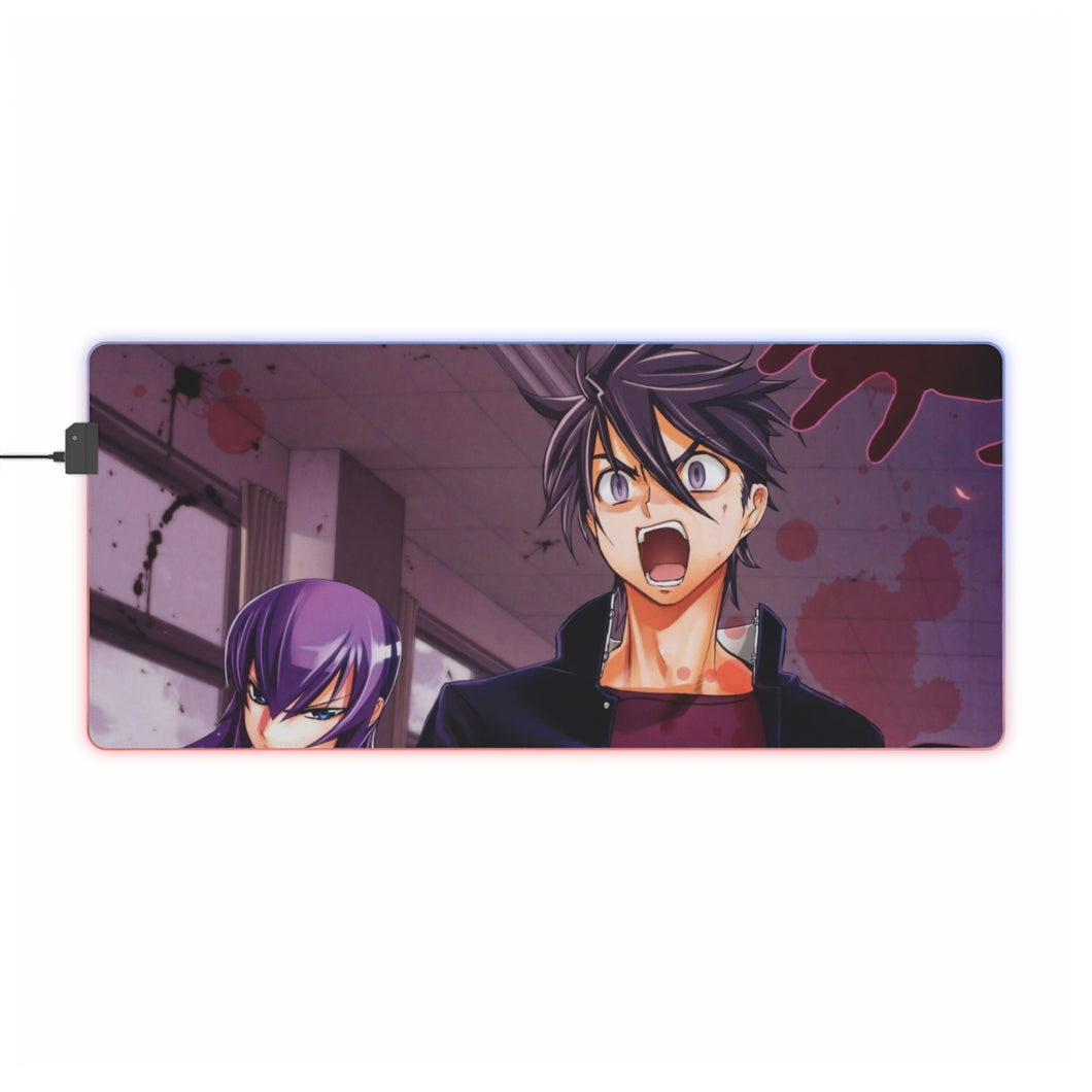 Tapis de souris LED RGB Highschool Of The Dead (tapis de bureau)