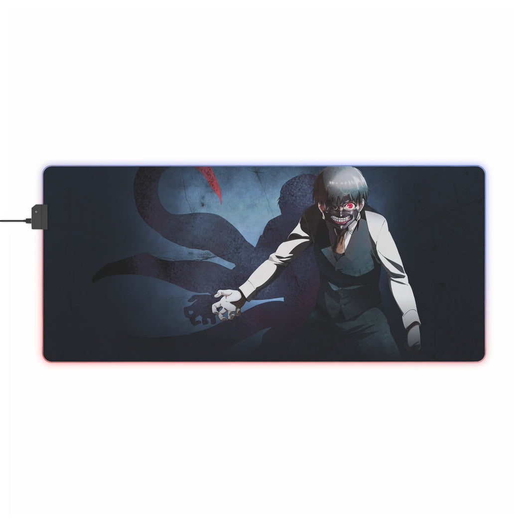 Tapis de souris LED RVB Tokyo Ghoul Ken Kaneki (tapis de bureau)