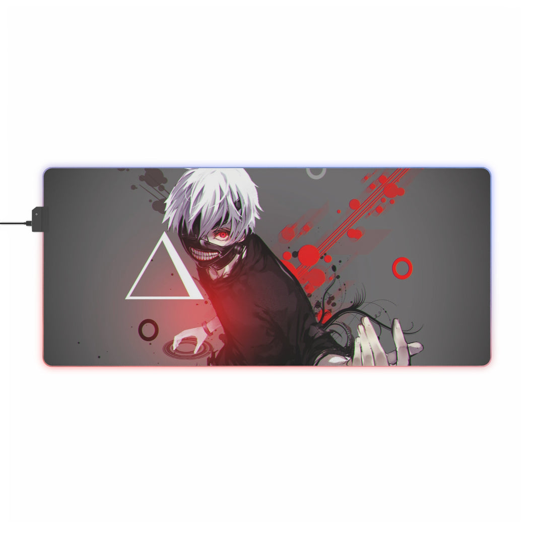 Tapis de souris LED RVB Tokyo Ghoul Ken Kaneki (tapis de bureau)