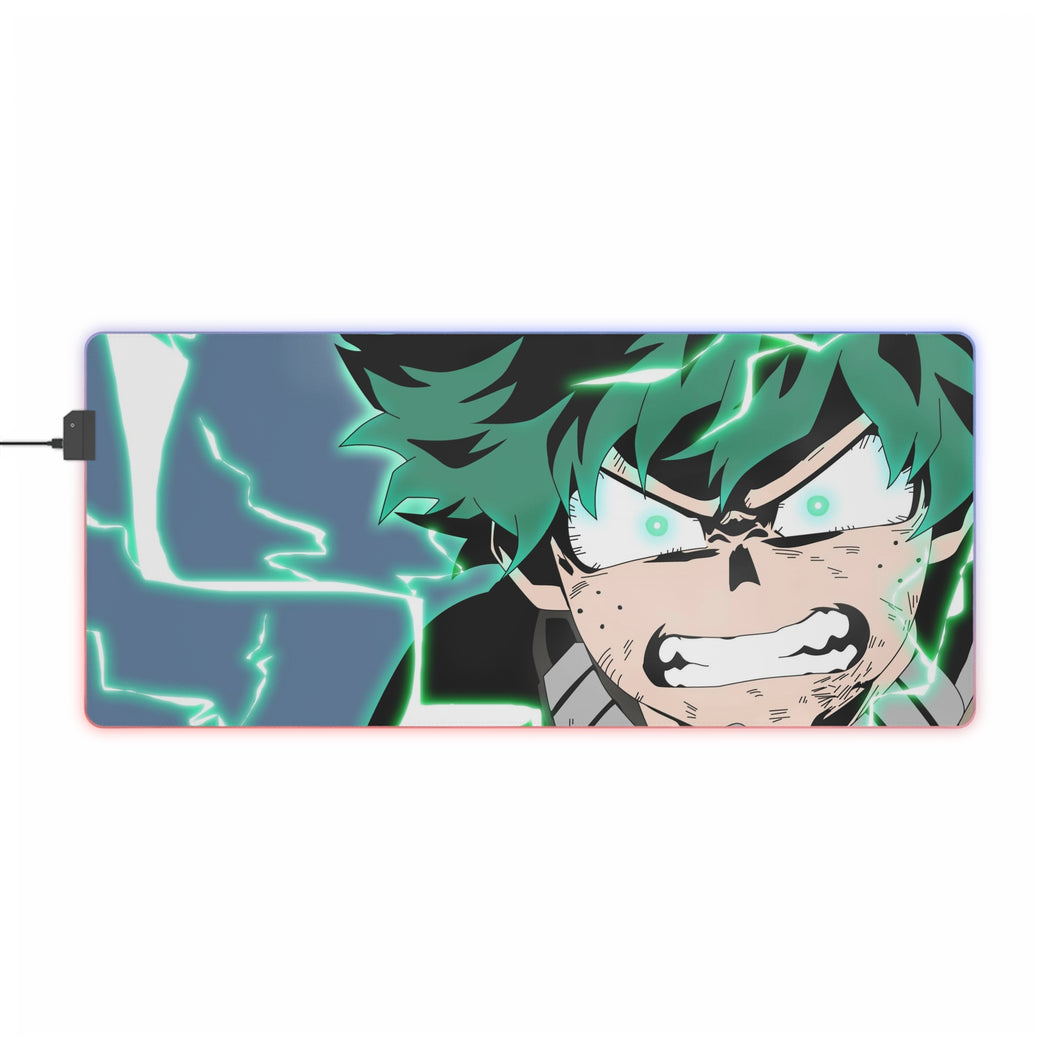 Tapis de souris LED RGB Izuku Midoriya (tapis de bureau)