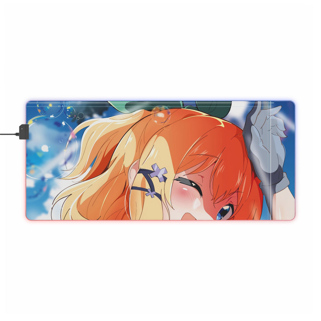 Rokudenashi Majutsu Koushi to Akashic Records Tapis de souris LED RVB (tapis de bureau)