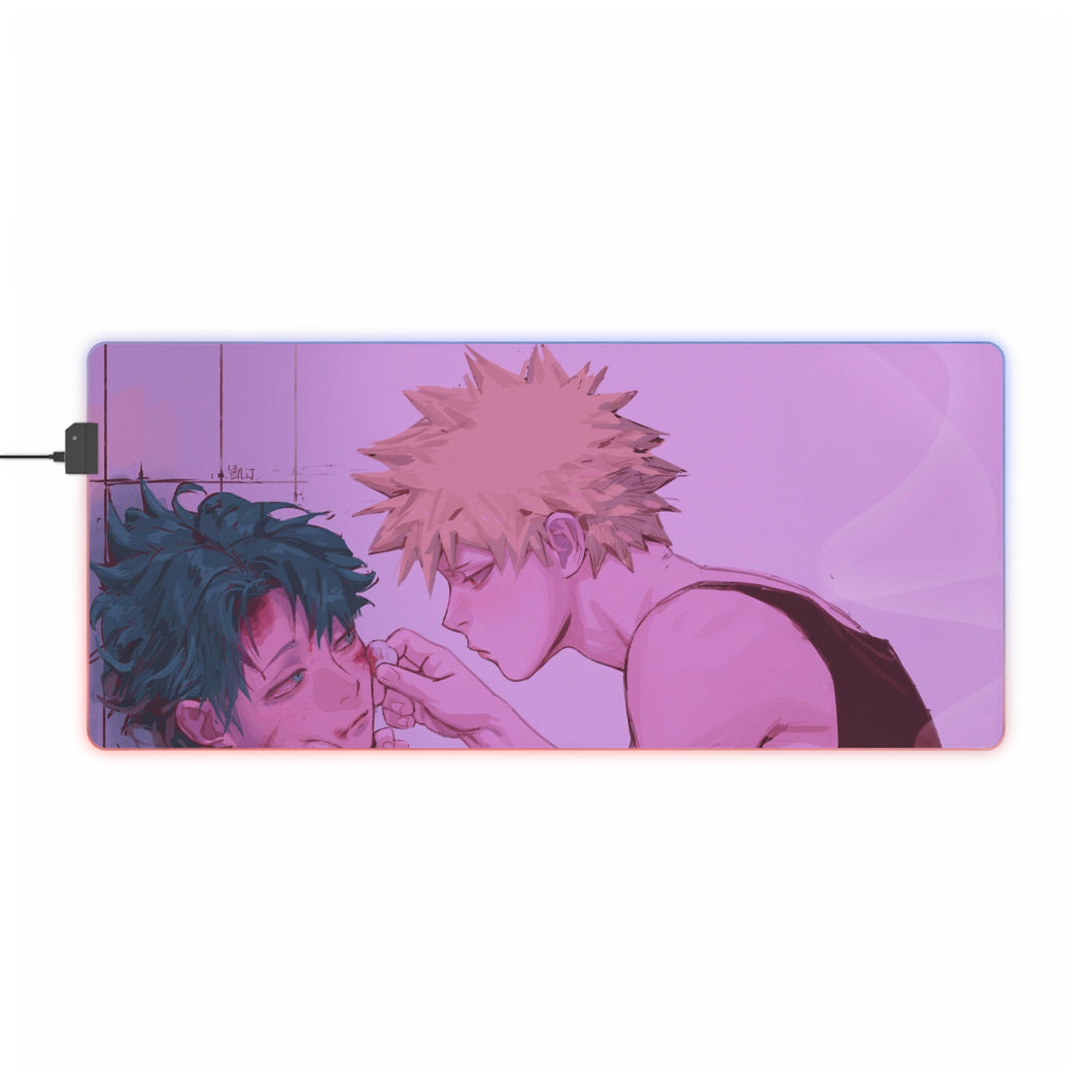 My Hero Academia Izuku Midoriya, Katsuki Bakugou RGB LED Mouse Pad (Desk Mat)