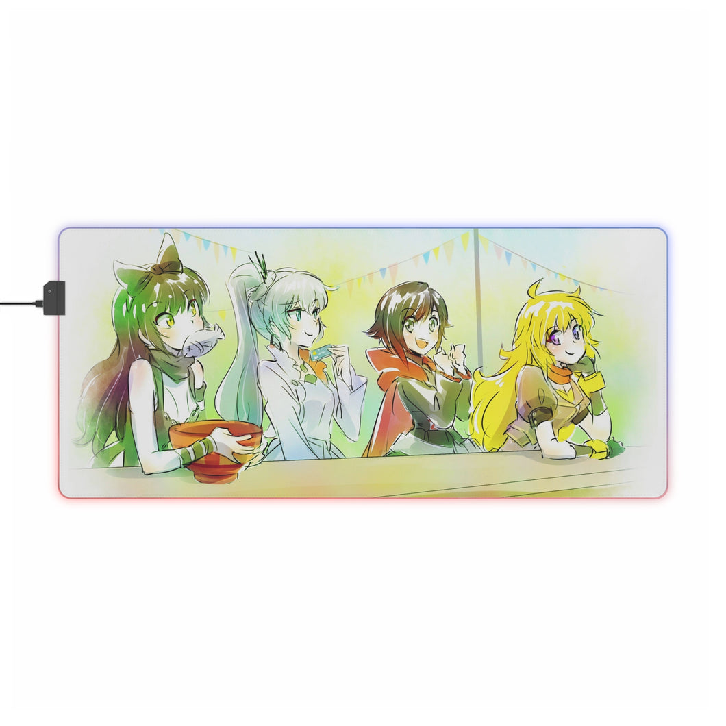 Tapis de souris LED RGB Anime RWBY (tapis de bureau)