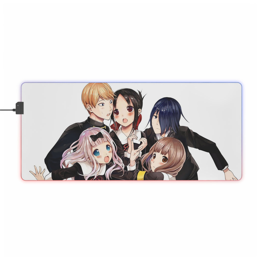 Kaguya-sama: Love is War Kaguya Shinomiya, Chika Fujiwara, Miyuki Shirogane RGB LED Mouse Pad (Desk Mat)