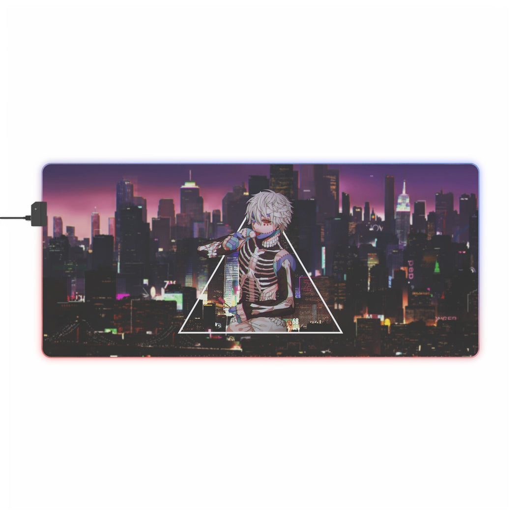 Tapis de souris LED RVB Tokyo Ghoul, Ken Kaneki (tapis de bureau)