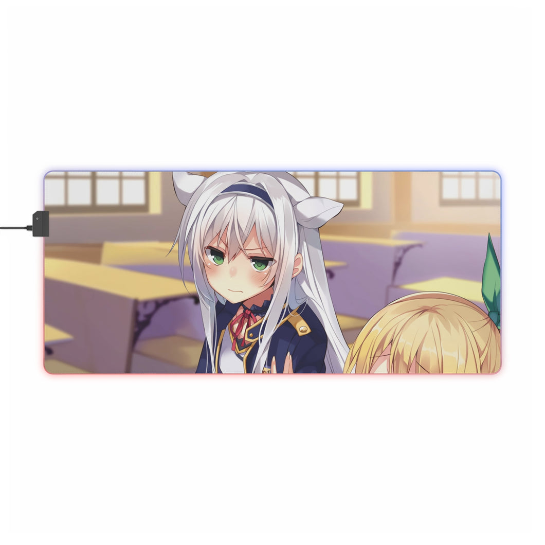 Rokudenashi Majutsu Koushi to Akashic Records Tapis de souris LED RVB (tapis de bureau)