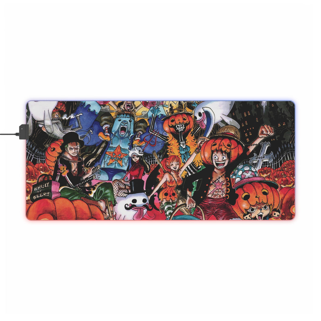 Anime Halloween RGB LED Mouse Pad (Desk Mat)