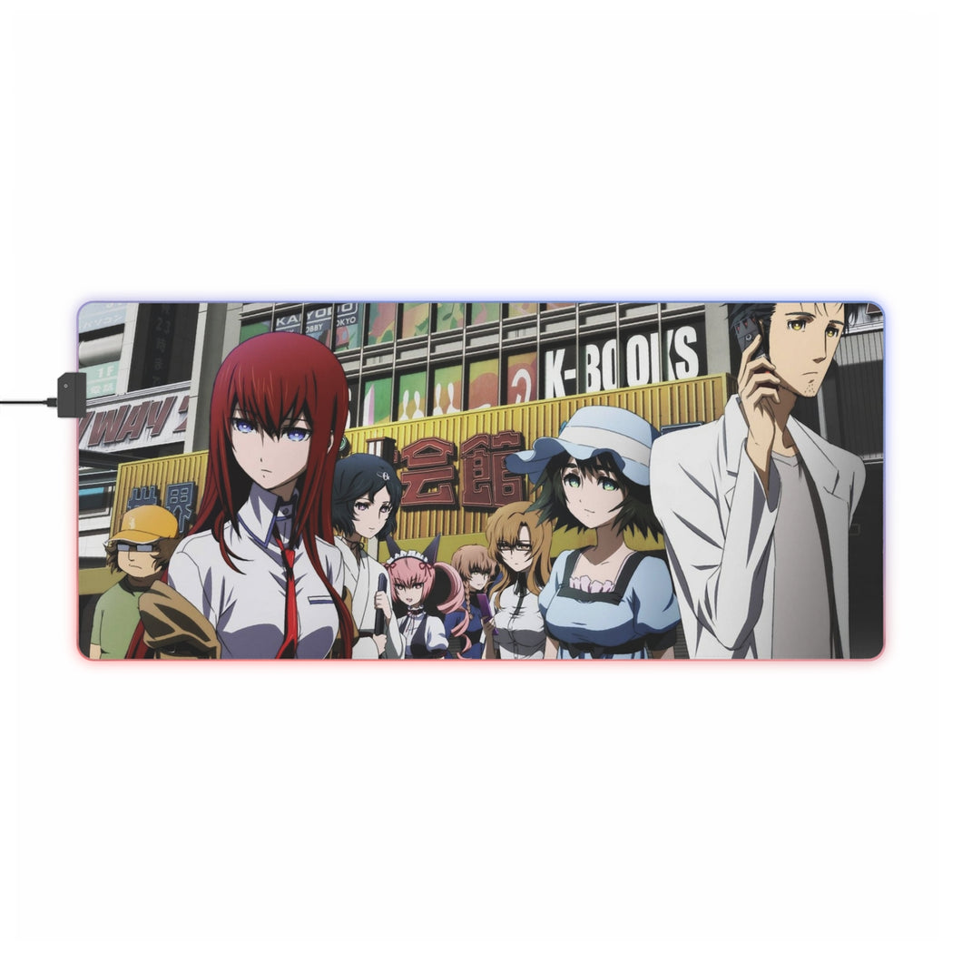 Steins;Gate Kurisu Makise, Mayuri Shiina RGB LED Tapis de souris (Tapis de bureau)