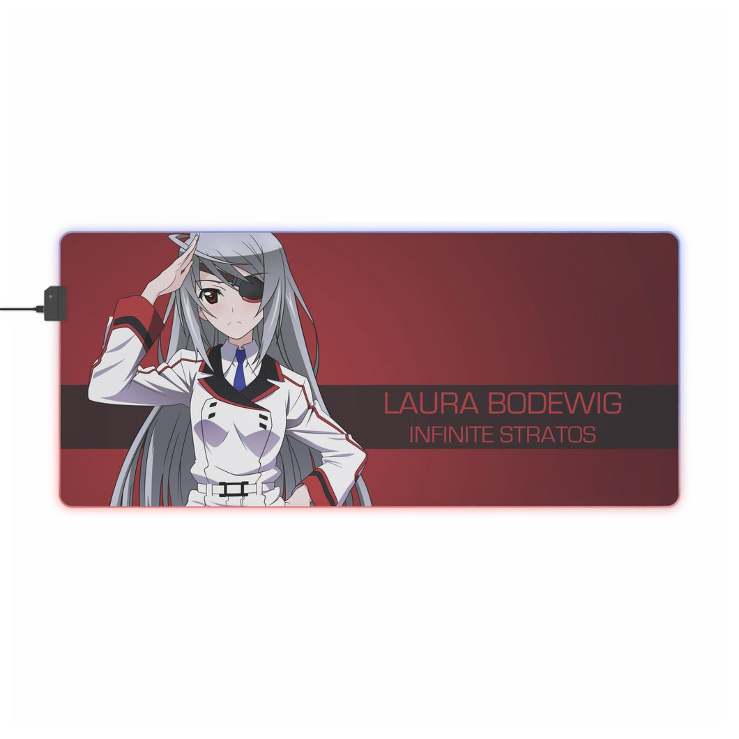 Infinite Stratos Laura Bodewig RGB LED Mouse Pad (Desk Mat)