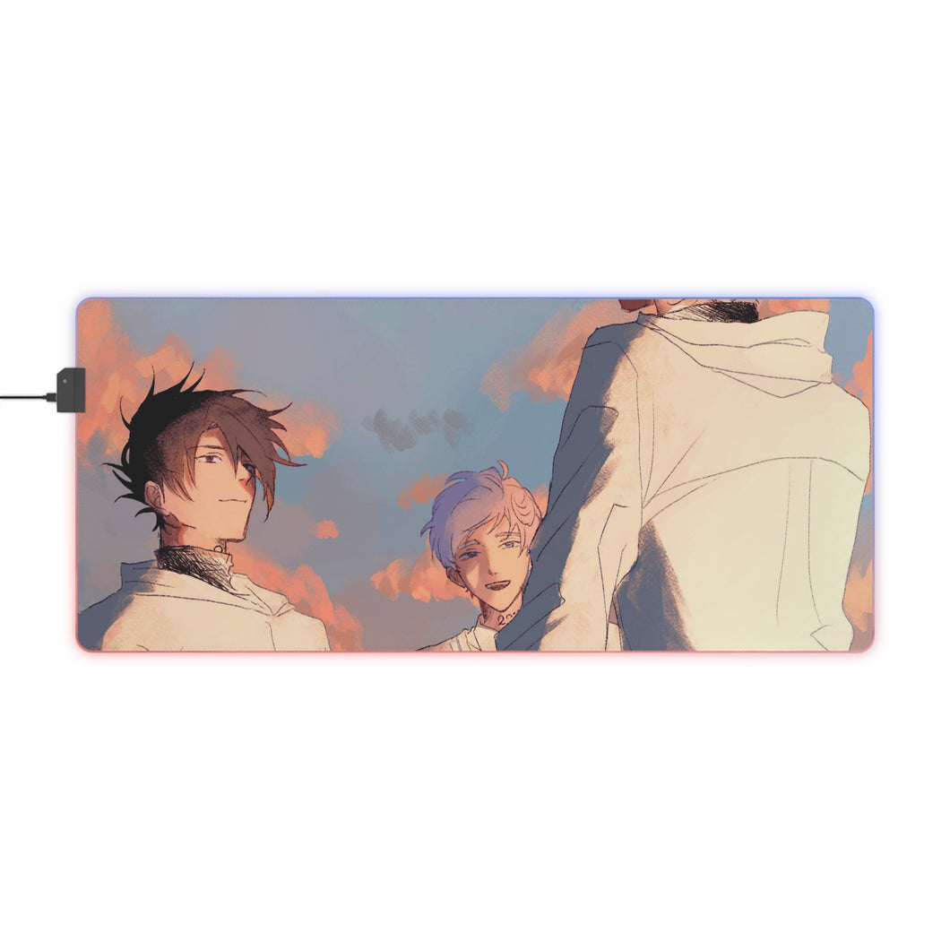 The Promised Neverland Ray, Norman, Emma RGB LED Mouse Pad (Desk Mat)