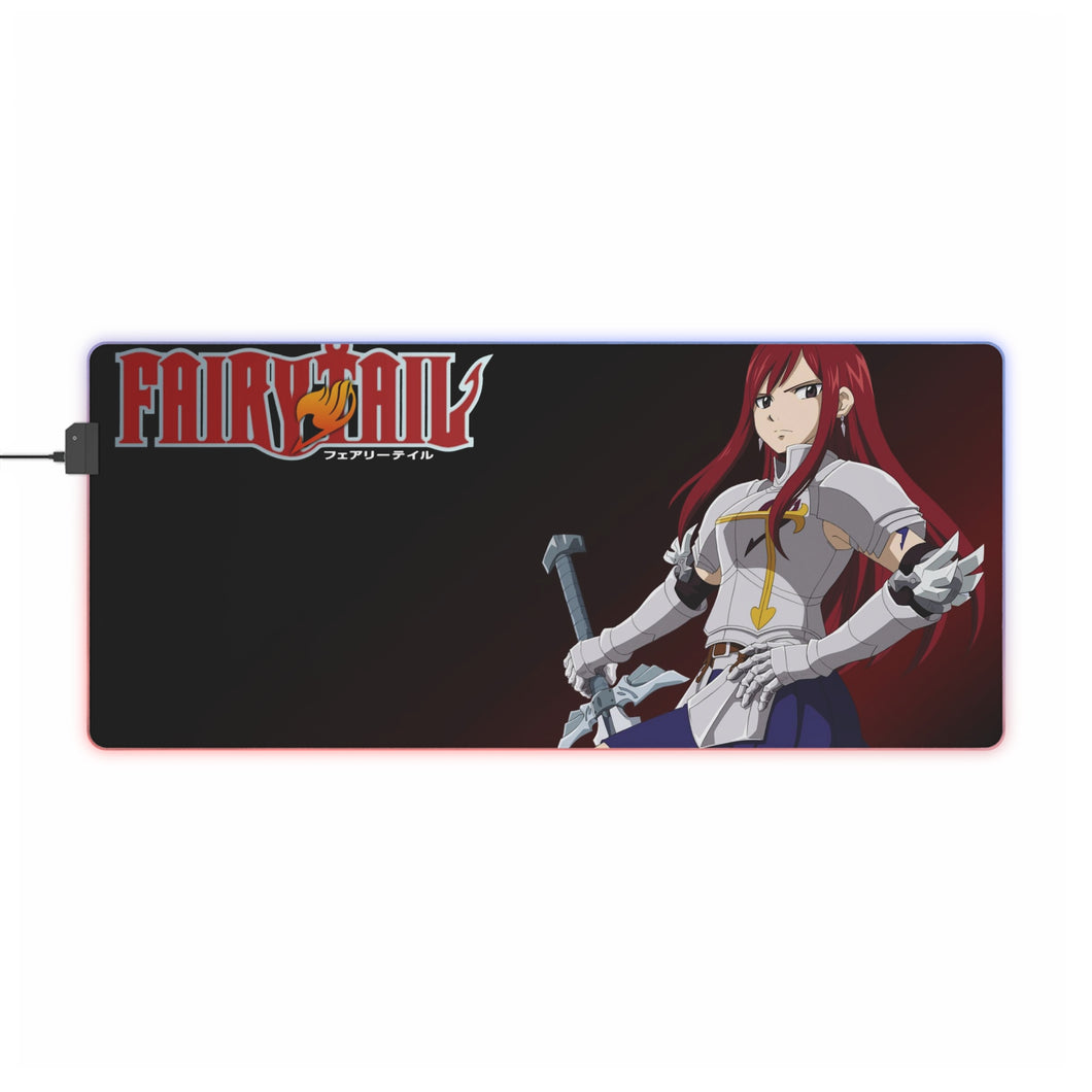 Tapis de souris LED RGB Anime Fairy Tail (tapis de bureau)