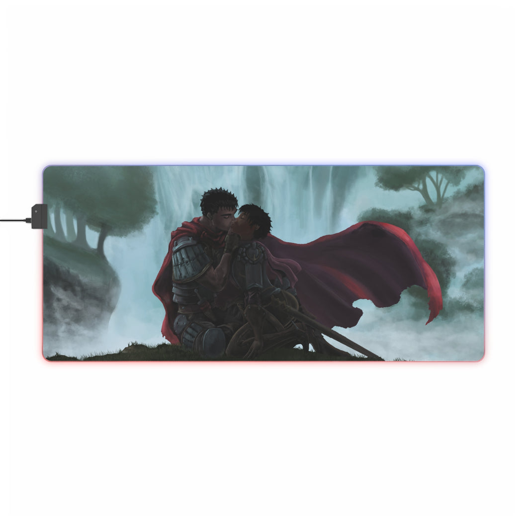 Tapis de souris LED RGB Anime Berserk (tapis de bureau)