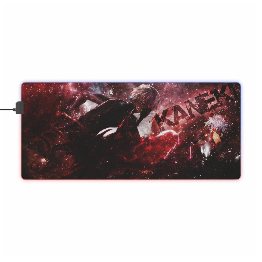 Tapis de souris LED RVB Tokyo Ghoul Ken Kaneki (tapis de bureau)