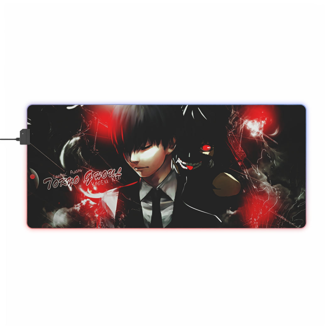 Tokyo Ghoul Ken Kaneki RGB LED Mouse Pad (Desk Mat)