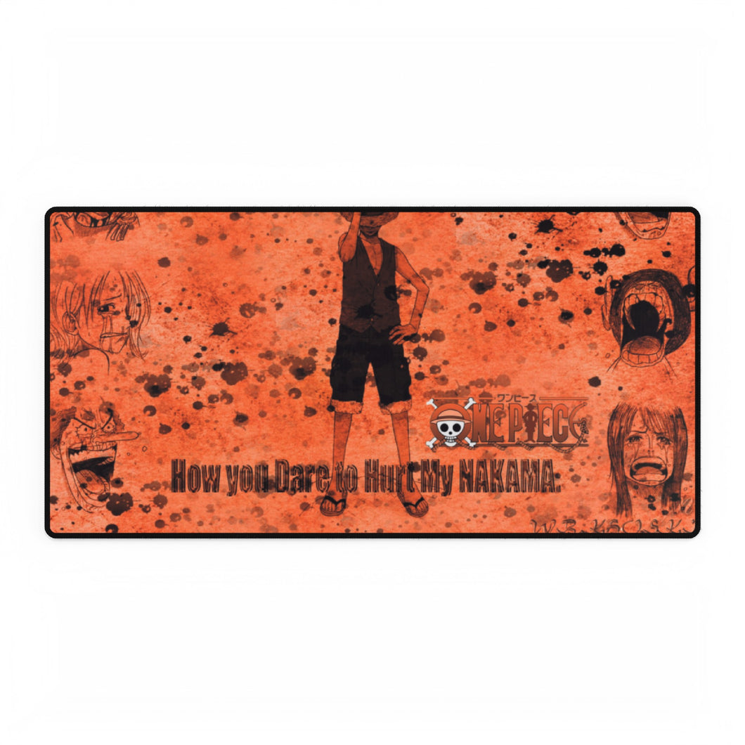 Tapis de souris Monkey D Luffy et Nakamas One Piece WB KHOSKI (tapis de bureau)