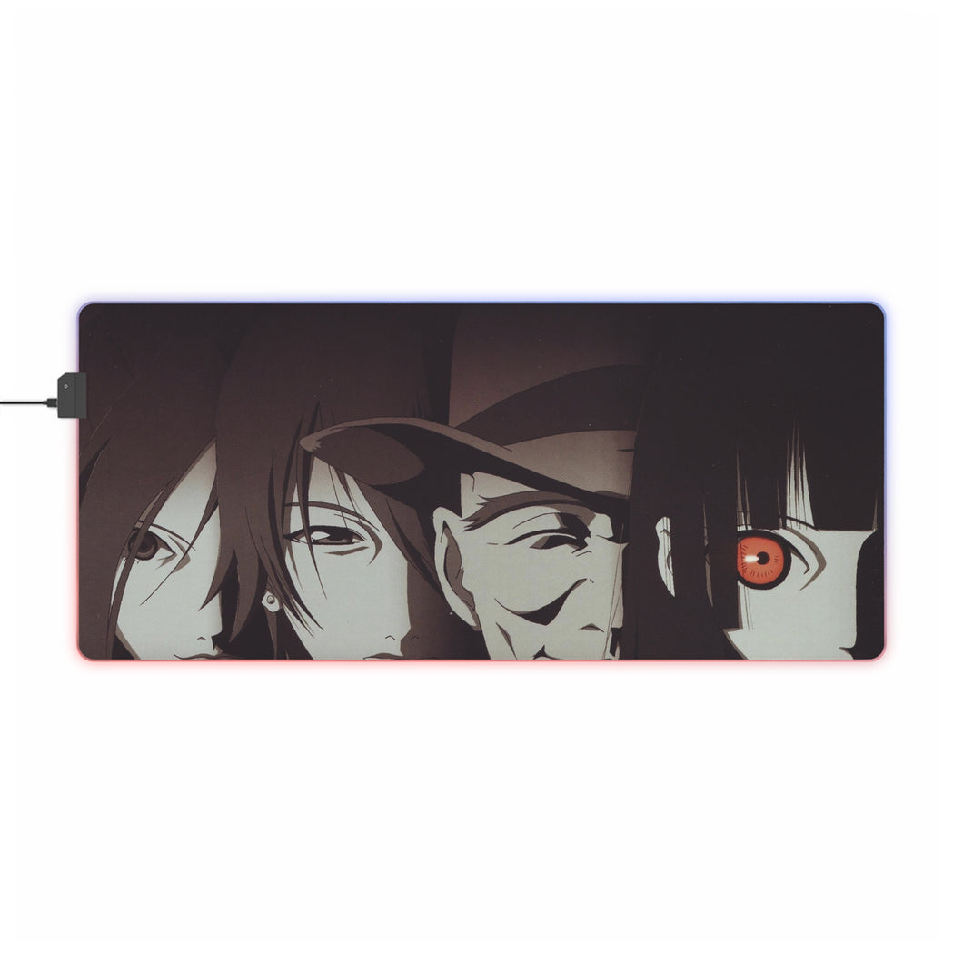 Tapis de souris LED RVB Jigoku Shōjo (tapis de bureau)