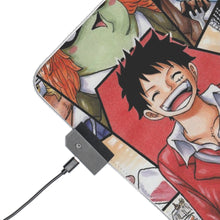 Charger l&#39;image dans la galerie, Tapis de souris LED RVB One Piece Monkey D. Luffy, Roronoa Zoro, Sanji, Nico Robin, Tony Tony Chopper (tapis de bureau)
