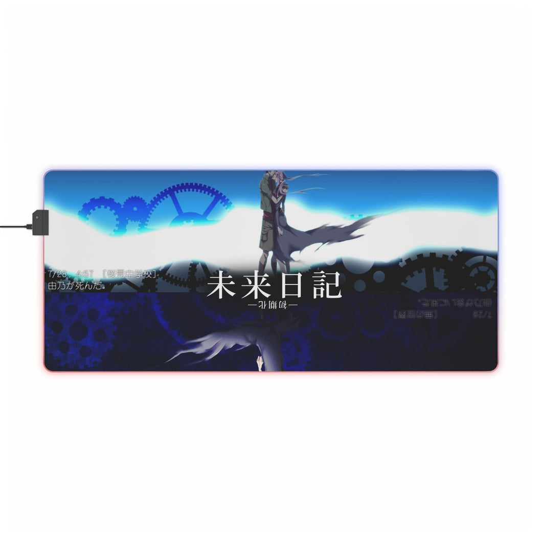 Tapis de souris LED RVB Mirai Nikki (tapis de bureau)