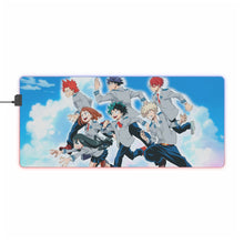 Cargar imagen en el visor de la galería, My Hero Academia Izuku Midoriya, Katsuki Bakugou, Tenya Iida, Tsuyu Asui RGB LED Mouse Pad (Desk Mat)
